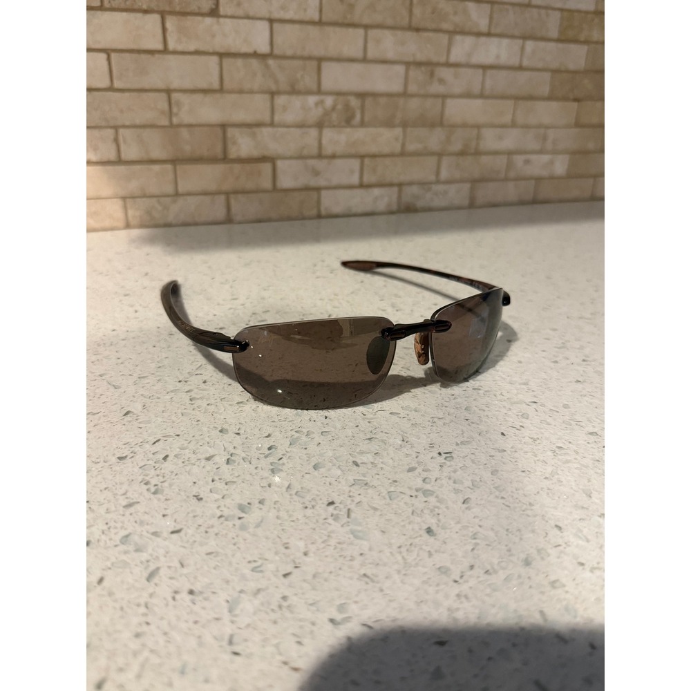 Maui Jim Ho'okipa MJ-907-10 Tortoise Rimless Wrap Sunglasses Japan